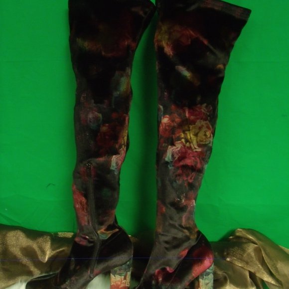 Madden Girl Knee High Velvet Boot - Picture 7 of 7